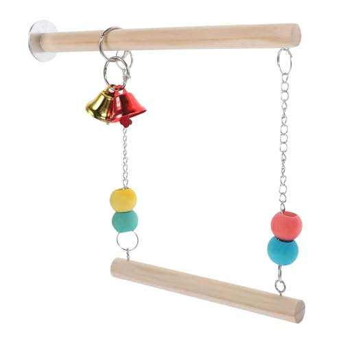 Happyyami 1satz Hängende Papageienschaukel Natürlichem Für Vögel Spielzeug Für Wellensittiche Und Kleine Papageien Sicherheitsdesign Für Aktives Und Entspannung von Happyyami