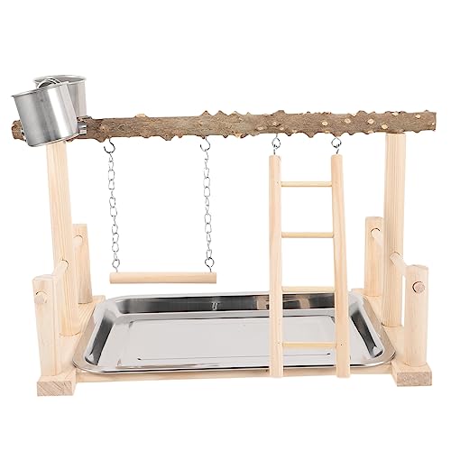 Happyyami 1 Set Papageienständer Holz Vogel Sitzstange Ständer Vogelspielplatz Vogeltraining Rack Papagei Sitzstange Ständer Vogelkäfig Schaukel Spielzeug Holz Vogelkäfig Spielzeug Happyyami 1 Set Papageienständer Holz Vogel Sitzstange Ständer Vogelspielplatz Vogeltraining Rack Papagei Sitzstange Ständer Vogelkäfig Schaukel Spielzeug Holz Vogelkäfig Spielzeug von Happyyami