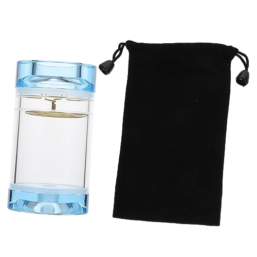 Happyyami 1 Stück Heuschrecke Glas Klarer Behälter Organisch Beobachtungsbecken Futtertopf Einlochgefäß Zwitschernde Halter Kristallbecken Zwitschernder Topf Blue von Happyyami