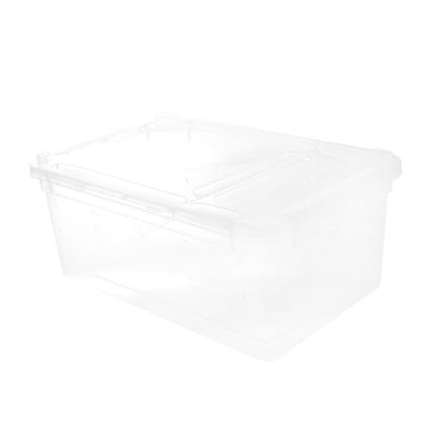 Happyyami Transparente Fütterungsbox Für Reptilien Spinnen Geckos Und Insekten Praktische Aufzuchtbox Mit Luftlöchern Für Beobachtung Und Pflege Von Krabben Und Anderen Wirbellosen von Happyyami