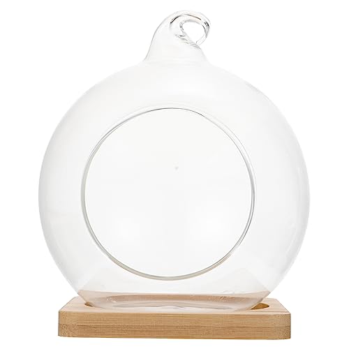 Happyyami Hängendes Glasterrarium Für Pflanzen Terrariumglasflasche Als Mikrolandschaft Wohndekoration Mit Miniatur-Ornamenten Blumen Oder Pflanzen Für Regal Oder Tisch von Happyyami