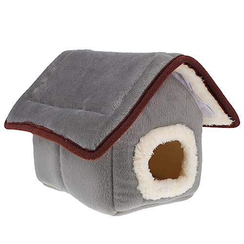 Happyyami 1 Stück Warme Baumwolle Hamster Bett Verdickte Warme Hamster Käfig Haustier Schlaf Bett von Happyyami