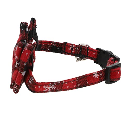 Happyyami 1 Stück Weihnachten Pet Halsband Abnehmbarer Katze Kragen Druck Halsband Pet Hals Ornament von Happyyami