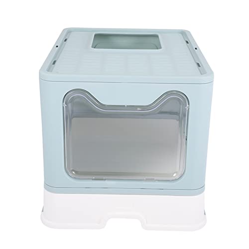 Happyyami 1 Teilige Box Zusammenklappbare Katzentoilette Töpfchen Haustiertoilette Versiegeltes Design Katzentoilette Katzenstreubecken Haustiertoilette Haustierzubehör – von Happyyami