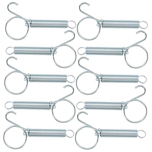 Happyyami Federhaken für Haustierkäfig 10 Stück Edelstahl Türbefestigung Kleiderbügel für Haustierbedarf Haken Türhaken für Hühner von Happyyami