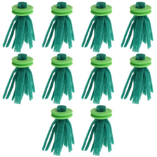 Happyyami 10 Stück Laichmops für Fische: Mopp zur Fischzucht, schwimmende Dekoration für Jungfische – Versteck für Wasserfische im Aquarium – Versteck zum Eierlegen und Laichen von Happyyami