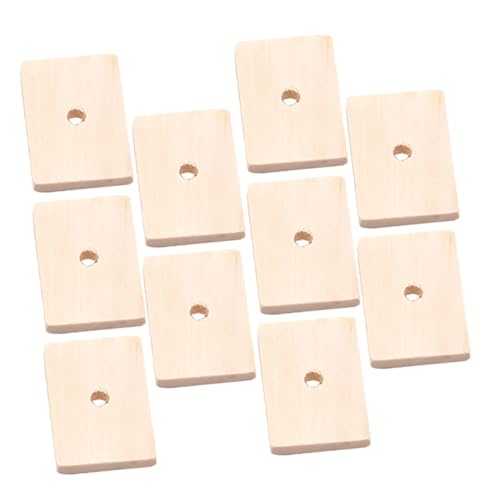 Happyyami 10stücke Holzspielzeug Für Papageien Quadratische Kauknochen Aus Naturholz Beißspielzeug Für Kleine Vögel Fördert Zahnpflege Und Interaktion Im Käfig von Happyyami