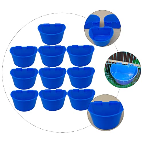 Happyyami 10stücke Kunststoff Futter Und Wassernapf Für Vögel Halterung Für Tauben Futterspender Für Kleine Haustiere Praktische Halbkreisförmige Näpfe Langlebig Und Bruchsicher Happyyami 10stücke Kunststoff Futter Und Wassernapf Für Vögel Halterung Für Tauben Futterspender Für Kleine Haustiere Praktische Halbkreisförmige Näpfe Langlebig Und Bruchsicher von Happyyami