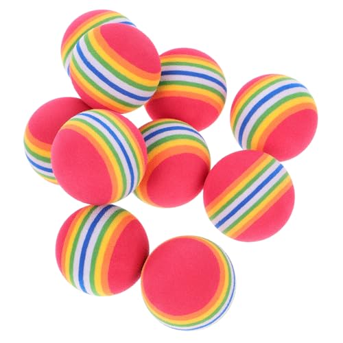 Happyyami 10stücke Regenbogenbälle Aus Eva Für Katzen Schwimmendes Ball-Spielzeug Interaktives Haustier-Spielzeug Zum Apportieren Trainieren Und Kauen von Happyyami