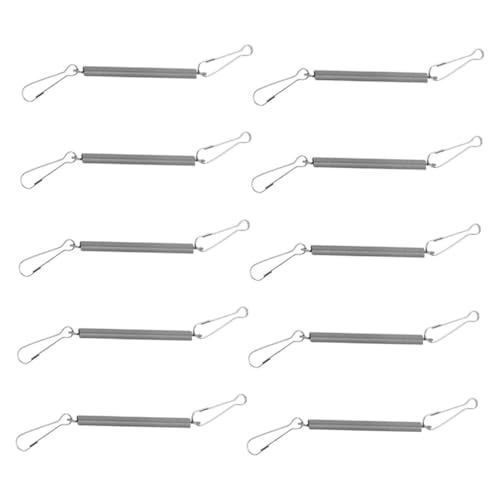 Happyyami 10Stücke Federhaken für Kleintierkäfige Sichere Befestigung für Trinkflaschen und Futternäpfe Rostfrei und Langlebig für Kaninchen Hamster und Meerschweinchen von Happyyami