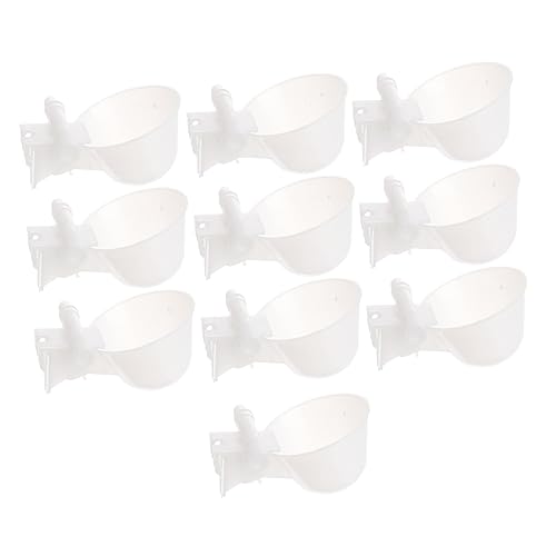 Happyyami 10Stücke Taubenschalen Trinkschalen für Automatischer Wasserspender für Tauben und Andere Design für Tierbedarf und Zoos von Happyyami