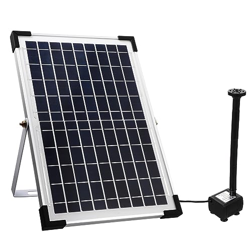 Happyyami Solarbetriebene Wasserpumpe Für Garten Und Teich Leistungsstarke Solarfontäne Wartungsfrei Und Installieren Für Outdoor-wasserspiele Und von Happyyami