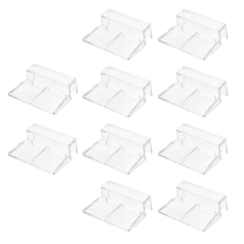 Happyyami 10st Halterung Für Die Abdeckung des Aquariums Bausatz Aquariumbelüfter Aquarienbedarf Automatisch Trennwand Für Aquarien Unterstützung Aquarium Fischbecken Transparent Acryl von Happyyami