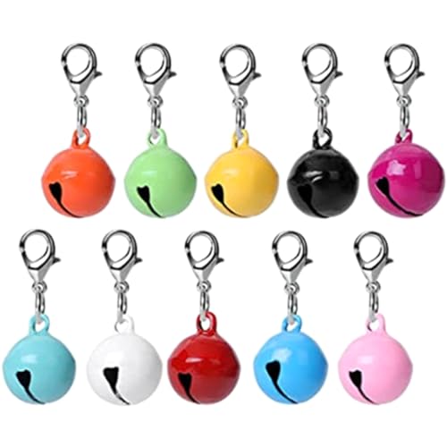 Happyyami 10st Hundehalsband Glocke Autositz Für Hunde Tür Bellen Glockenspiel Kuhglocke Hundegurt Für Den Hals Hunde-Hoodie Kragen Bausatz Haustier Rindenhalsband Gürtel Dackel Metall von Happyyami
