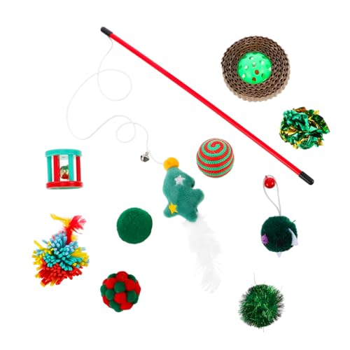 Happyyami Weihnachtsstrumpf für Katzen Katzenspielzeug Knisterbälle Glocken Haustier Weihnachten für Katzen Happyyami Weihnachtsstrumpf für Katzen Katzenspielzeug Knisterbälle Glocken Haustier Weihnachten für Katzen von Happyyami