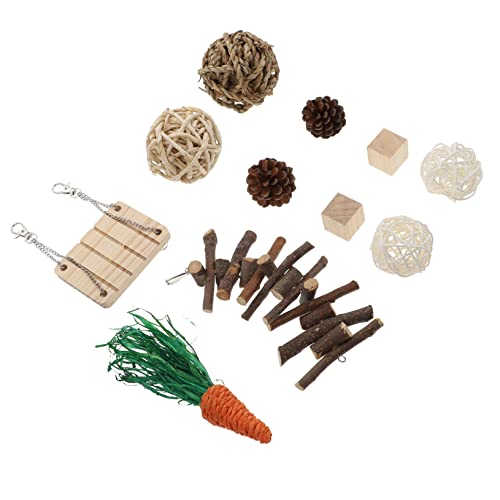 Happyyami 11st Hamster-Spielzeug Tierisches Spielset Haustierkäfigspielzeug Schleifspielzeug Für Haustiere Beißspielzeug Hasenkauspielzeug Kauspielzeug Für Kleine Haustiere Kaninchen Hölzern Happyyami 11st Hamster-Spielzeug Tierisches Spielset Haustierkäfigspielzeug Schleifspielzeug Für Haustiere Beißspielzeug Hasenkauspielzeug Kauspielzeug Für Kleine Haustiere Kaninchen Hölzern von Happyyami