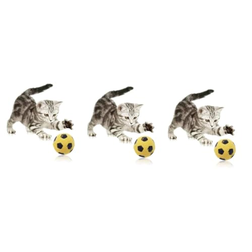Happyyami 12 STK Fußballspielzeug Spielzeuge Katzenspielzeug Hamsterrad aus Holz petplay Katzen Spielzeug Spielbälle Spielzeugbälle für Katzen Spielzeug für Haustiere die Katze Spielzeugball Happyyami 12 STK Fußballspielzeug Spielzeuge Katzenspielzeug Hamsterrad aus Holz petplay Katzen Spielzeug Spielbälle Spielzeugbälle für Katzen Spielzeug für Haustiere die Katze Spielzeugball von Happyyami