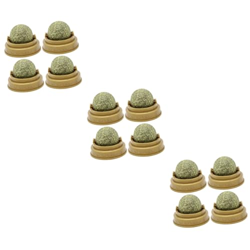 Happyyami 12 STK Katze Leckt Ball Beißspielzeug Katzenlecker Leckerbissen Für Katzen Interaktives Katzenspielzeug Süßigkeiten-Snacks Molarer Kaubiss Haustier Scrollrad Happyyami 12 STK Katze Leckt Ball Beißspielzeug Katzenlecker Leckerbissen Für Katzen Interaktives Katzenspielzeug Süßigkeiten-Snacks Molarer Kaubiss Haustier Scrollrad von Happyyami