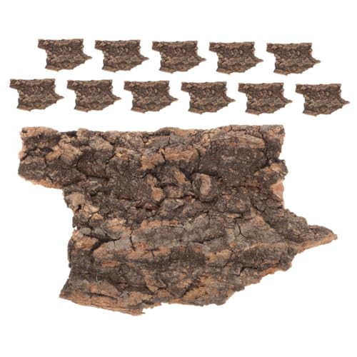 Happyyami 12stücke Korkbaumrinde Für Terrarium Hintergrund Und Reptilien Kletterdekor Aquarium Dekoration Reptilien Tank Zubehör Tank Zubehör von Happyyami