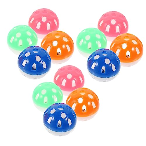 Happyyami 12St Hohle Glockenkugel Spielzeughängematte Kätzchen Käfige sankastenspielsachen kunststoffball Vögel, die Schleifen Sittiche Glocken Plastik Happyyami 12St Hohle Glockenkugel Spielzeughängematte Kätzchen Käfige sankastenspielsachen kunststoffball Vögel, die Schleifen Sittiche Glocken Plastik von Happyyami