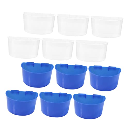Happyyami 12er-Box Vogel Sandbecher Werkzeuge Zum Füttern Von Vögeln Vogelfütterer Vogeltränke Futterautomat Für Haustiere Wasserpflanzenhalter Futterspender Für Vögel Vogelgerichte Plastik von Happyyami