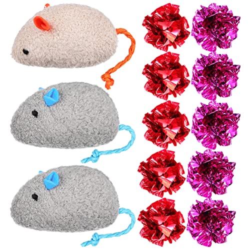 Happyyami 13 STK cat Toys Katzen spielsachen Katzen minzekissen Indoor-Katzen katzenminze für Katzen Katzentunnel für Wohnungskatzen Katzenrätsel Knisterbälle für Katze Plüsch von Happyyami