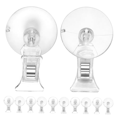 Happyyami 14stücke Saugnapf Clips Für Aquarien Abs Futterclip Für Algen Installieren Stark Haftend Vielseitig Einsetzbar Anpassbare Positionierung Für Aquarienzubehör von Happyyami