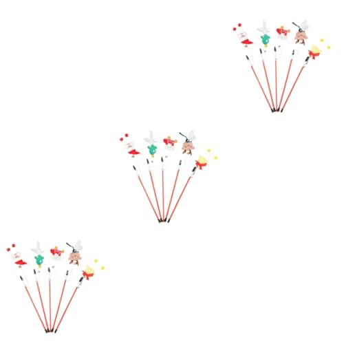 Happyyami 15 STK Katzenspielzeug für Haustiere interaktives katzenspielzeug Interactive cat Toy weihnachtliches Katzenspielzeug Teaser-Stick Spielzeuge Katze neckende Stöcke Weihnachten Happyyami 15 STK Katzenspielzeug für Haustiere interaktives katzenspielzeug Interactive cat Toy weihnachtliches Katzenspielzeug Teaser-Stick Spielzeuge Katze neckende Stöcke Weihnachten von Happyyami