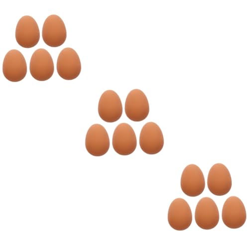 Happyyami 15 STK nachgeahmte Eier Ostereier Eierlegendes Hühnerspielzeug federnd für hüpfendes Spielzeug Spielzeuge Hundespielzeug Hüpfball Haustier Hund Flummi Hündchen Gummi von Happyyami