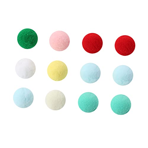 Happyyami 15stücke Bunte Plüschbälle Für Katzen Katzenspielzeug Ball Für Katzen Heimtierbedarf Katzenspielzeugzubehör Zufällige Farbe von Happyyami