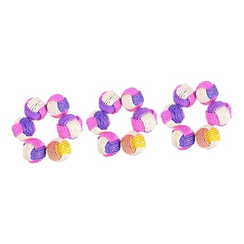 Happyyami 18 STK Sisal Ball Katzen Spielzeug Sisalkugel für Katzen Kätzchen-Ball-Spielzeug interaktives Spielzeug kratzspielzeug Spielzeuge rollende Kugel der Katze Haustier Spielzeug Weben Happyyami 18 STK Sisal Ball Katzen Spielzeug Sisalkugel für Katzen Kätzchen-Ball-Spielzeug interaktives Spielzeug kratzspielzeug Spielzeuge rollende Kugel der Katze Haustier Spielzeug Weben von Happyyami