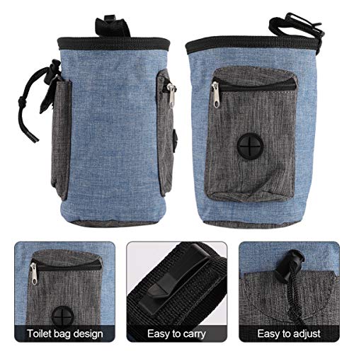 Happyyami 1stück Hundetraining Gürteltasche Verstellbare Snack Tasche Für Hunde Tragbare Futterbeutel Für Outdoor-aktivitäten Für Training Und Blau von Happyyami