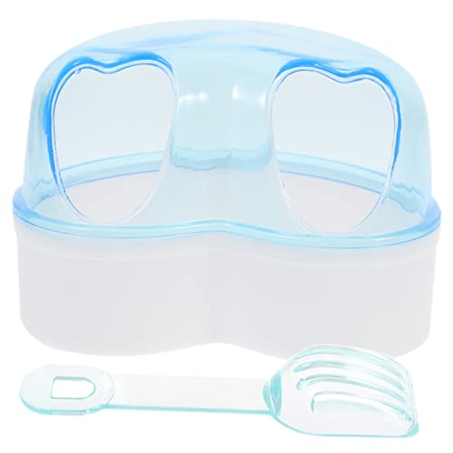 Happyyami 1Satz Hamster Badewanne Transparent Sandbad Container für Meerschweinchen Toilette für Hamster mit Zufälliger Löffelfarbe Hygienisch und Platzsparend Happyyami 1Satz Hamster Badewanne Transparent Sandbad Container für Meerschweinchen Toilette für Hamster mit Zufälliger Löffelfarbe Hygienisch und Platzsparend von Happyyami