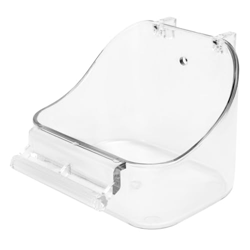 Happyyami 1stück Transparente Vogelbadewanne Für Käfige Multifunktionale Futter Und Duschschale Für Papageien Wellensittiche Und Hamster Umweltfreundliches Material Leicht Und Robust von Happyyami