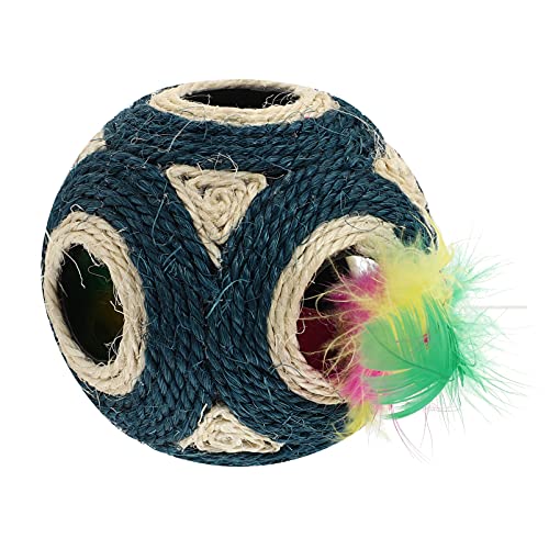 Happyyami 1Stk Ball aus Hanfseil mit sechs Löchern Kauspielzeug für Katzen Interaktives interaktives katzenspielzeug Interactive cat Toy Sisalball Interaktiver Katzenball Plüsch Happyyami 1Stk Ball aus Hanfseil mit sechs Löchern Kauspielzeug für Katzen Interaktives interaktives katzenspielzeug Interactive cat Toy Sisalball Interaktiver Katzenball Plüsch von Happyyami