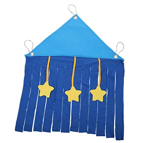 Happyyami 1Stk Hamster Hängematte Schlafbett für meerschweinchen Haustier-Rattenhängematte Hamster Spielzeug hamsterspielzeug hängende Nester für Eichhörnchen Käfig Versteck Filzstoff Blue von Happyyami