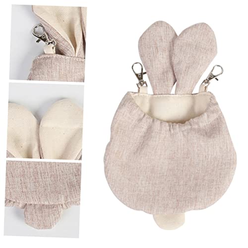 Happyyami 1stück Haustier Schlafnest Mit Kaninchenohren Beiger Canvas Hängematten-Nest Für Hamster Und Mäuse Für Sicheren Rückzugsort Ihrer Kleinen Freunde Happyyami 1stück Haustier Schlafnest Mit Kaninchenohren Beiger Canvas Hängematten-Nest Für Hamster Und Mäuse Für Sicheren Rückzugsort Ihrer Kleinen Freunde von Happyyami
