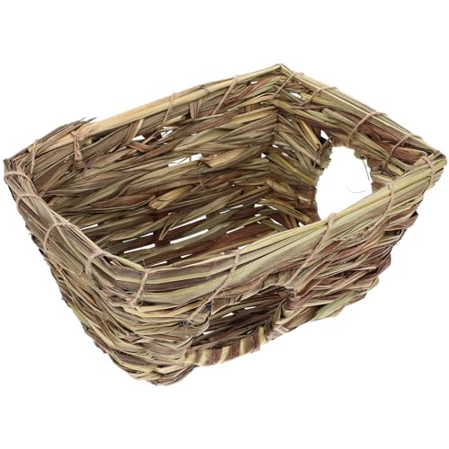 Happyyami Hamster Häuschen Aus Gewebtem Gras Haustier-ruhezubehör Für Hamster Und Kleintiere Naturprodukt Für Garten Und Innenraumdekoration Happyyami Hamster Häuschen Aus Gewebtem Gras Haustier-ruhezubehör Für Hamster Und Kleintiere Naturprodukt Für Garten Und Innenraumdekoration von Happyyami