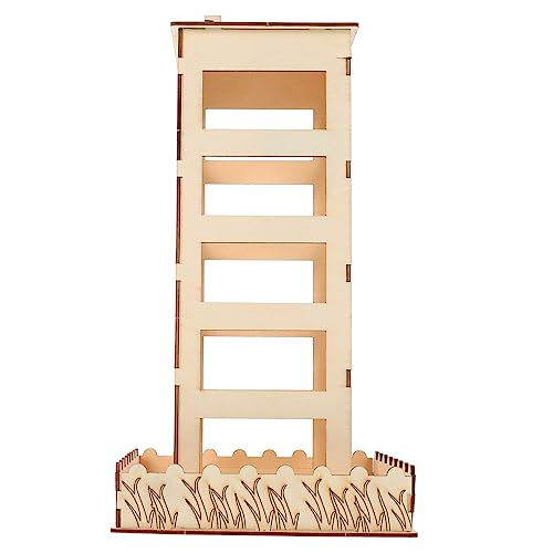 Happyyami Hutvh Heu-futterspender-Set Holz-futterspender Grasständer Haustierbedarf Für Käfige von Happyyami
