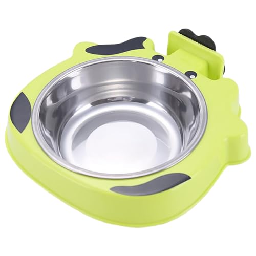 Happyyami 1stück Hängende Futterschüssel Für Haustiere Verstellbare Wasserspender Für Hunde Und Katzen Rutschfestes Design Praktische Futter Und Wasserschale Farbe Zufällig von Happyyami