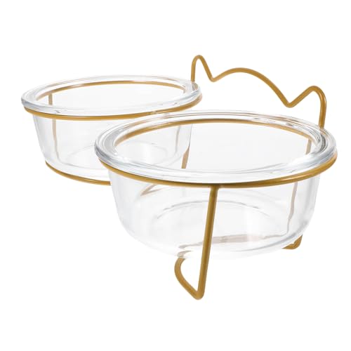 Happyyami Geneigter Futterspender Erhöhte Futternäpfe Aus Glas Doppelter Futterbehälter für Haustiere Bequemes und Leicht Zu Reinigen Happyyami Geneigter Futterspender Erhöhte Futternäpfe Aus Glas Doppelter Futterbehälter für Haustiere Bequemes und Leicht Zu Reinigen von Happyyami