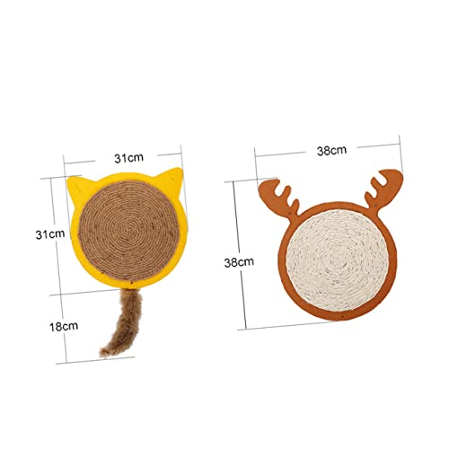 Happyyami 1Stk Katzenspielzeug Abs Katzen Katzenkratzer aus Pappe Ersatz für Katzenkratzer Spielzeugkatzen Matte für katzenklo katzenkratzbretter Haustierbedarf Kratzkissen Yellow Happyyami 1Stk Katzenspielzeug Abs Katzen Katzenkratzer aus Pappe Ersatz für Katzenkratzer Spielzeugkatzen Matte für katzenklo katzenkratzbretter Haustierbedarf Kratzkissen Yellow von Happyyami
