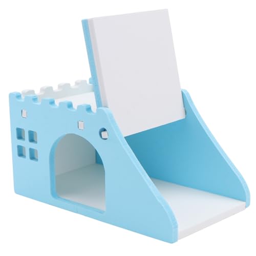 Happyyami 1Stk Little Pet Staircase Villa Eichhörnchen Spielzeug Haustier-Mäuse- Rennmaus-Versteck nagerhaus kleintierhaus Hamster für kleine Haustiere kleines Haustierhaus hölzern von Happyyami
