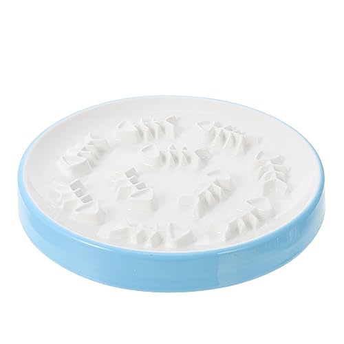 Happyyami 1Stk Slow-Food-Schüssel für Haustiere pet Supplies Easy putz bläulich hochstihl Futternapf für Hunde verschütten Futterautomat für Haustiere Hund Katze Futternapf Keramik Blue Happyyami 1Stk Slow-Food-Schüssel für Haustiere pet Supplies Easy putz bläulich hochstihl Futternapf für Hunde verschütten Futterautomat für Haustiere Hund Katze Futternapf Keramik Blue von Happyyami
