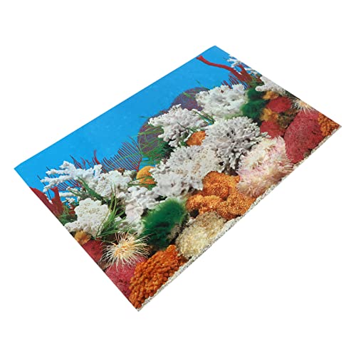 Happyyami 1stk Aufkleber Für Aquarien Bausatz Korallen Hintergrund Dekorpapier Aquarienteiler Anlage Kleines Aquarium Tank Aquarium Geführt Luft Ozeandekor Aquarienhintergrund Dickfilmpapier von Happyyami