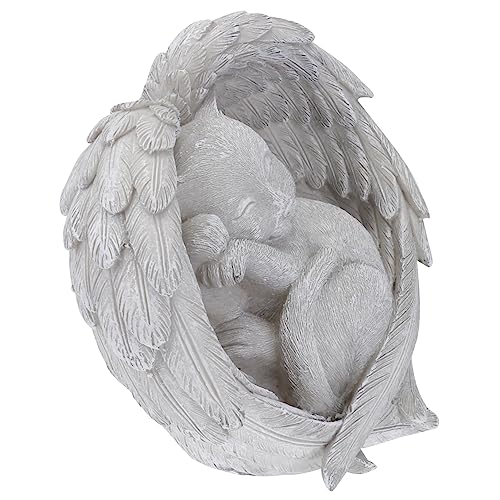 Happyyami Resin Memorial Cat Angel Statue Gedenkfigur Für Katzen Garten-deko Tiergedächtnis Wetterfest Für Innen Außenbereich Happyyami Resin Memorial Cat Angel Statue Gedenkfigur Für Katzen Garten-deko Tiergedächtnis Wetterfest Für Innen Außenbereich von Happyyami