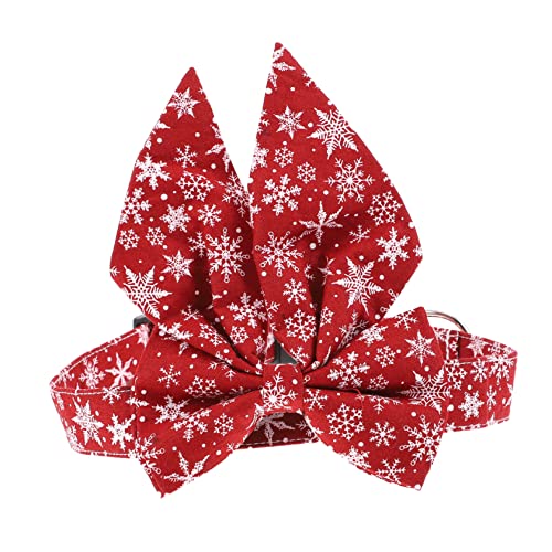 Happyyami 1stk Haustierhalsband S-Halskette Für Mädchen Weihnachtshalsbänder Für Haustiere Hundehalsband Für Mädchen Mäppchen Betta-Aquarium Haustier Krawatten Baumwolle Kätzchen Leine Rot von Happyyami