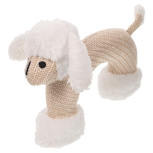 Happyyami 1stk Haustierspielzeug Mit Quietschern Welpe Katze Molar Plüschkauspielzeug Quietschendes Kauspielzeug Für Katzen Hundespielzeug Aggressive Kauer Beige von Happyyami