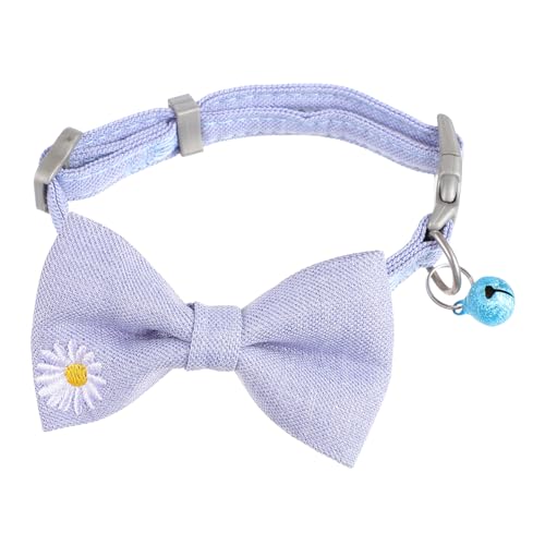 Happyyami Elegantes Katzenhalsband mit Schleife Bequem und Atmungsaktiv für und Kätzchen Alltagsereignisse Haustier-fotoshootings Besticktes mit Schleife Happyyami Elegantes Katzenhalsband mit Schleife Bequem und Atmungsaktiv für und Kätzchen Alltagsereignisse Haustier-fotoshootings Besticktes mit Schleife von Happyyami