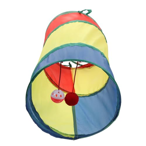 Happyyami 1stück Interaktives Katzen-tunnelspielzeug Mit Glöckchen Faltbare Wege-Rainbow-röhre Für Katzen Fördert Bewegung Und Spielspaß Platzsparend Und Langlebig Happyyami 1stück Interaktives Katzen-tunnelspielzeug Mit Glöckchen Faltbare Wege-Rainbow-röhre Für Katzen Fördert Bewegung Und Spielspaß Platzsparend Und Langlebig von Happyyami